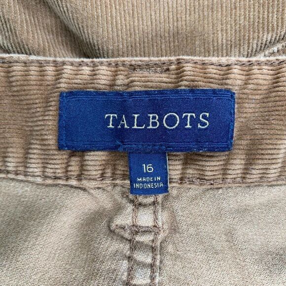 Talbots Women's Curvy Corduroy Pants - Picture 9 of 11
